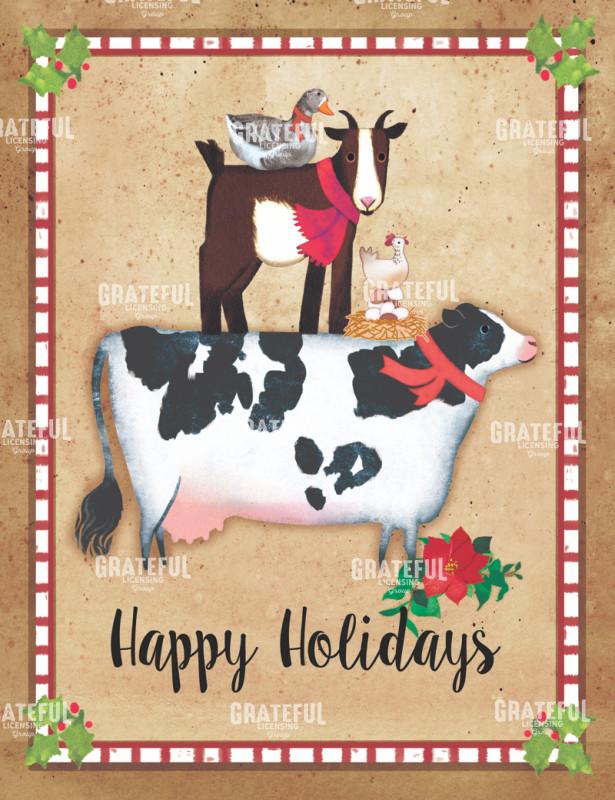 Merry Moo Stacked