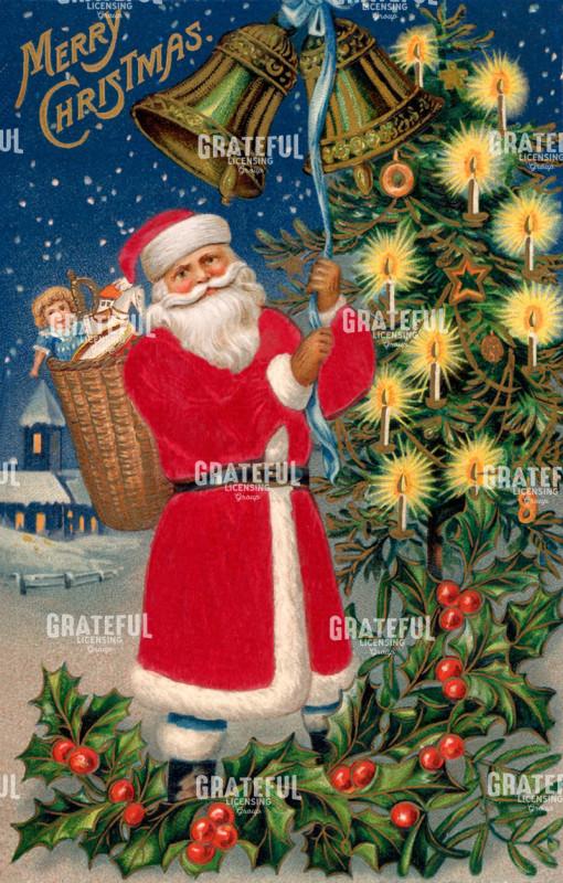 Santa Ringing the Bell