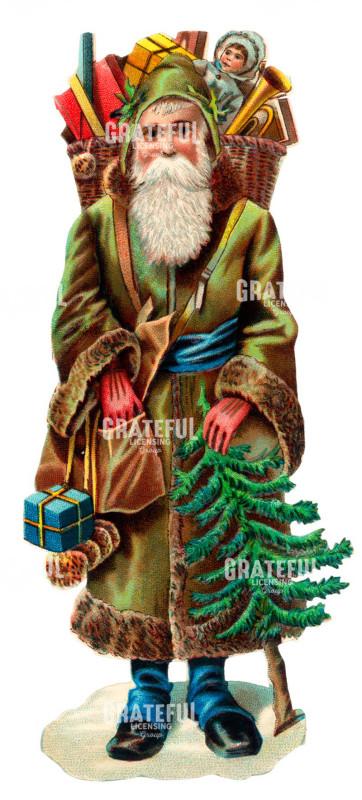 Santa Clause with Tree