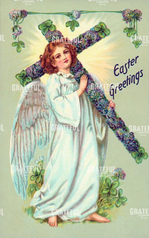 Easter Angel with Cross