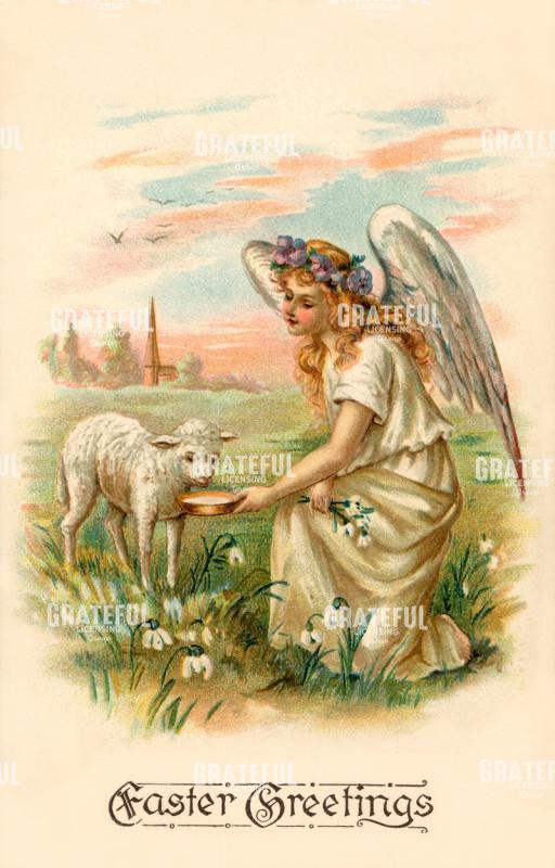 Easter Greetings Lamb