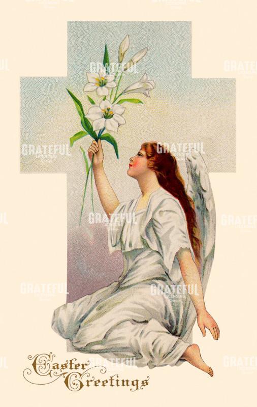 Easter Angel with Cross