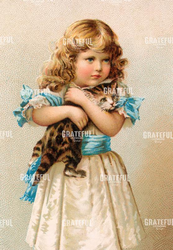 Hugging kitten