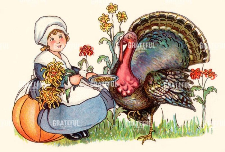 Turkey and Lady