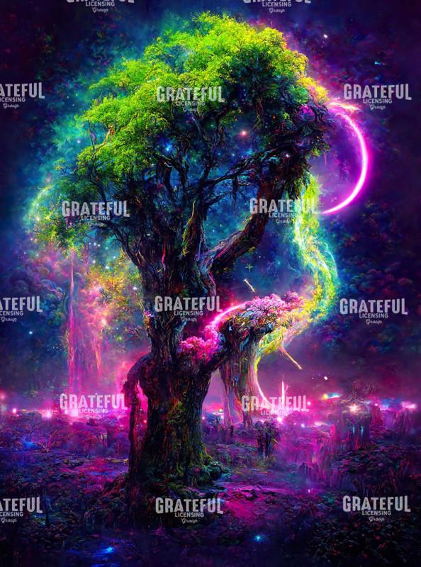 Neon Oak Tree