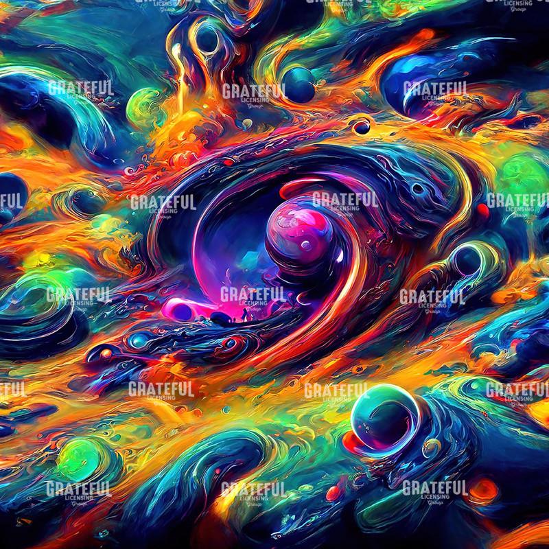 Abstract Swirls Cosmic