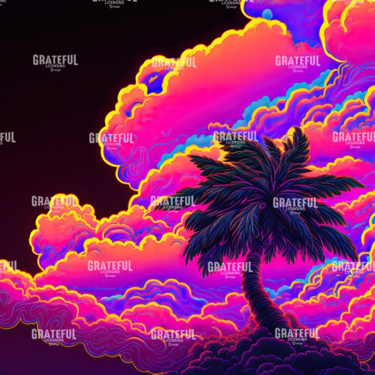Clouded Palm Tree 1