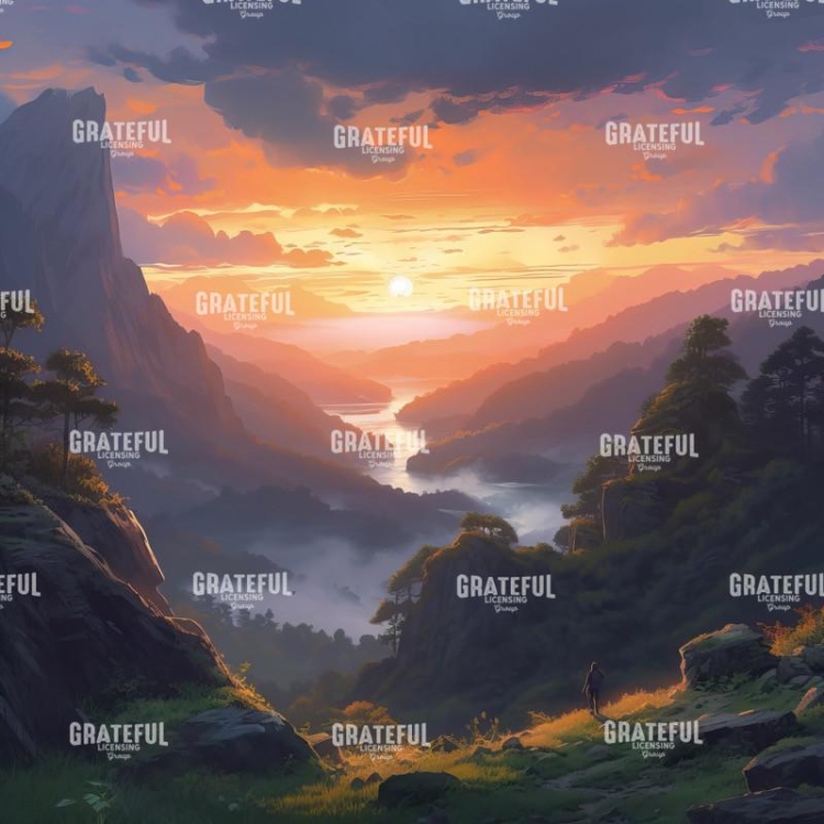 Anime - Mountin Sunset 2