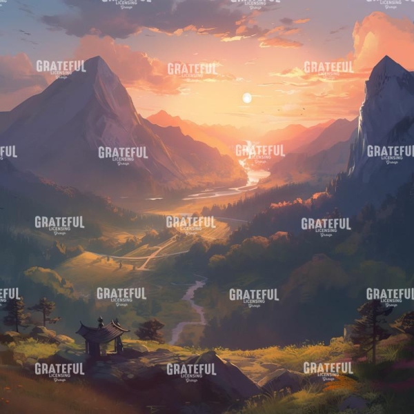 Anime - Mountin Sunset 3