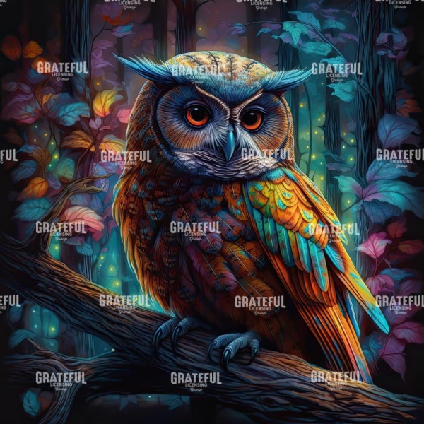 Sleepy Forest Owl