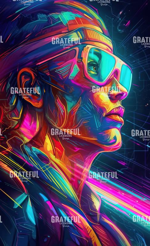 Digital Neon Portrait (1)