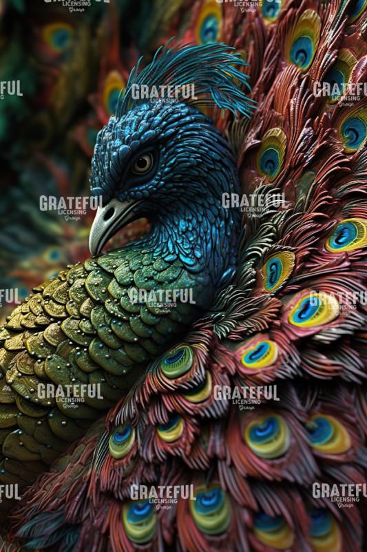 Peacock Detail HD