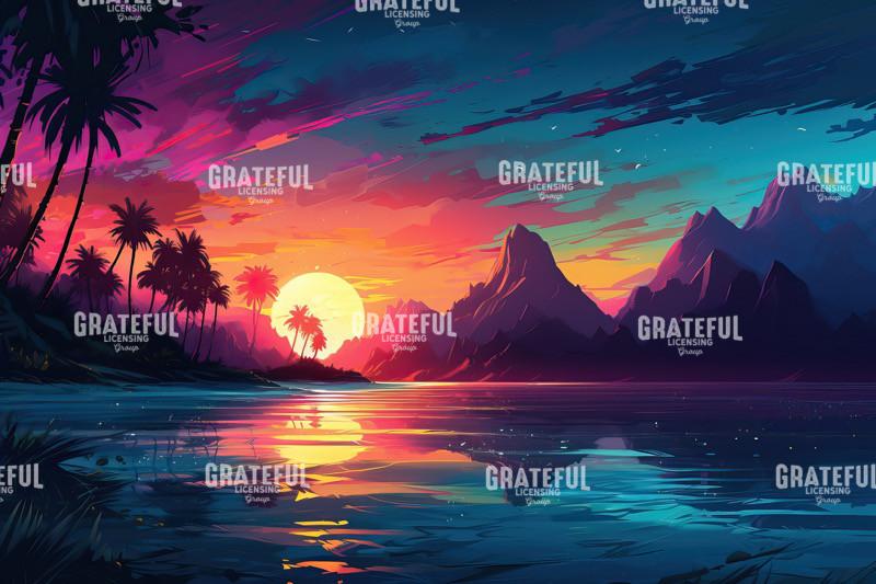 Jungle Sunset Landscape 4