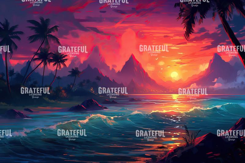 Jungle Sunset Landscape 5