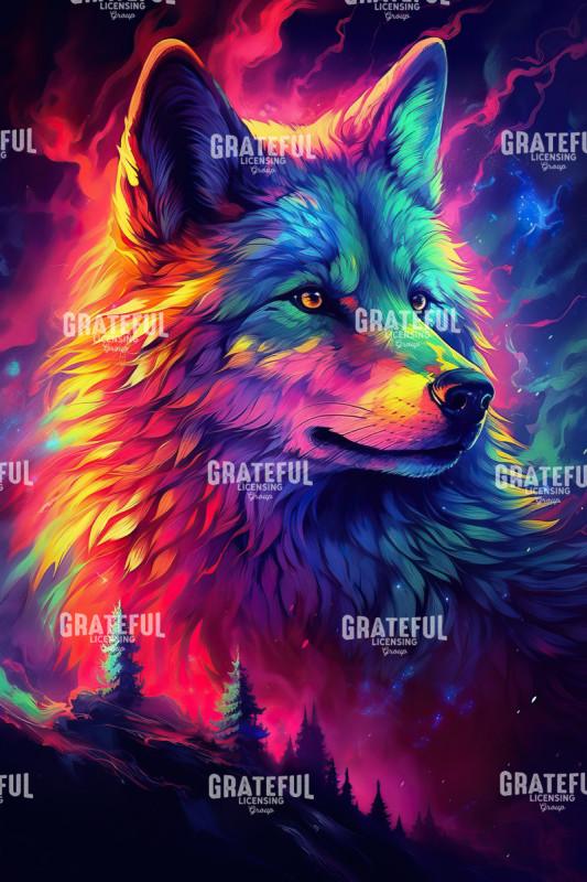 Painted Wolf of the Forest