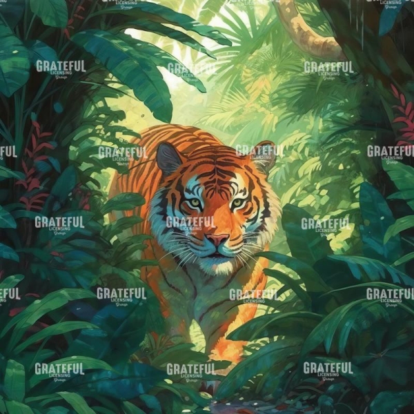 Jungle Prowling Tiger 1