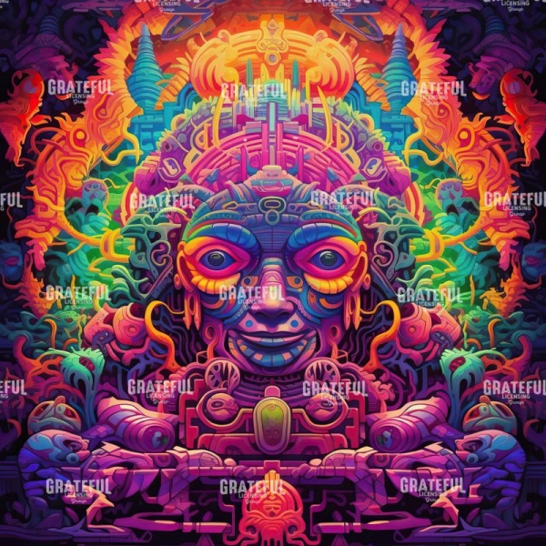 Psychedelic Landscape Aliens