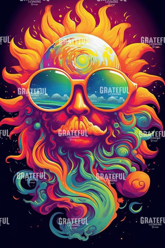 Psychedelic Sunglasses in the Clouds 2