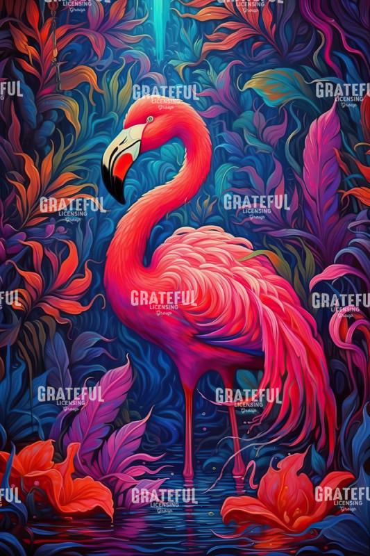 Jungle Flamingo Left