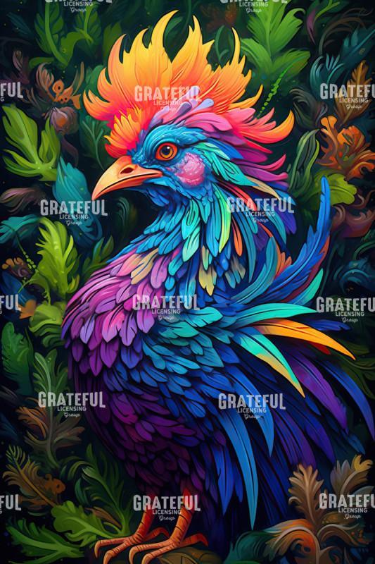 Jungle Rooster Blue