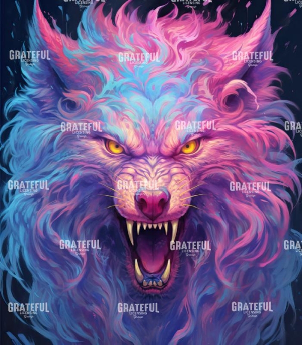 Angry Wolf pink blue 3