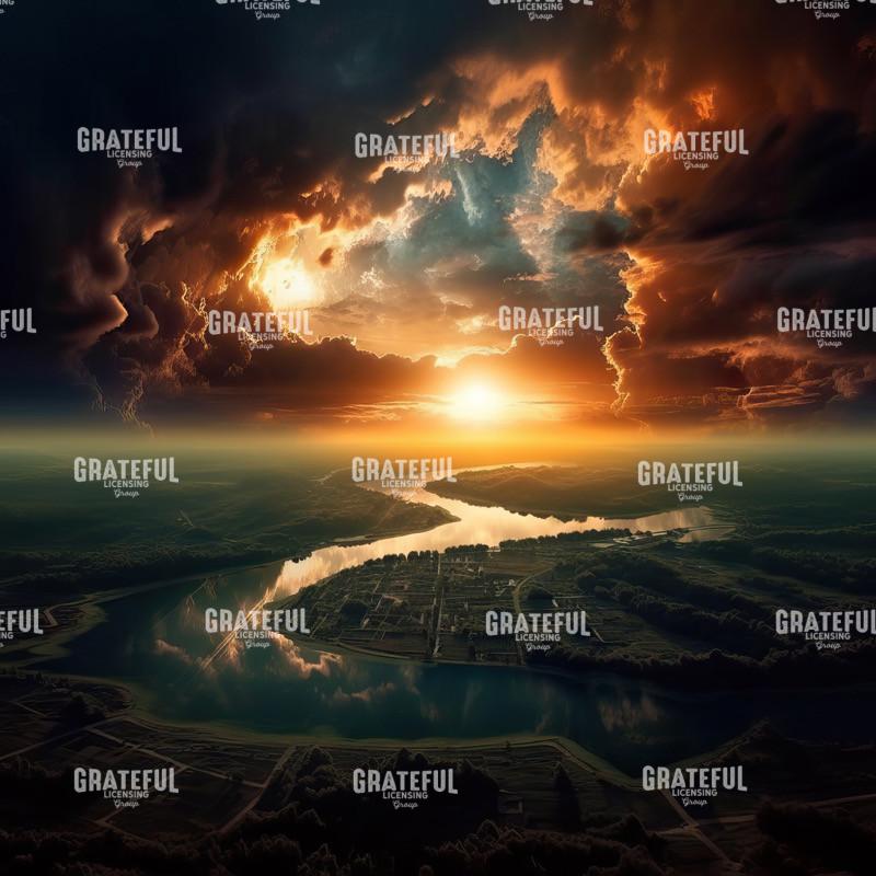 Unbelievable Sunset over the River