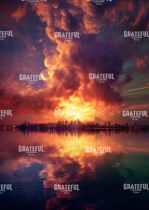 Unbelievable Sunset at the Lake