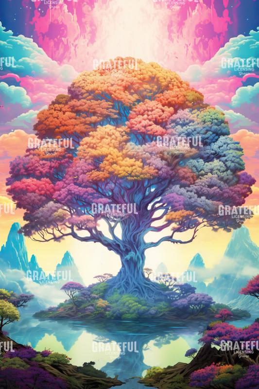 Pastel Visions of a Redwood