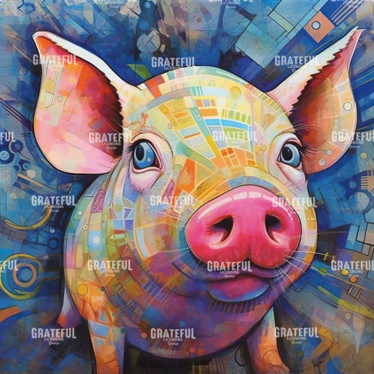 Wacky Pig Abstract