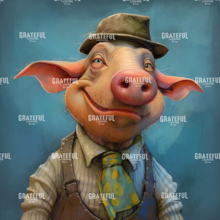 Wacky Pig Fine Art