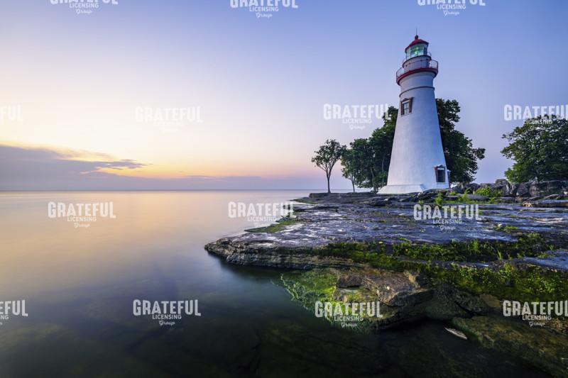 Twiighlight at Marblehead Lighthouse