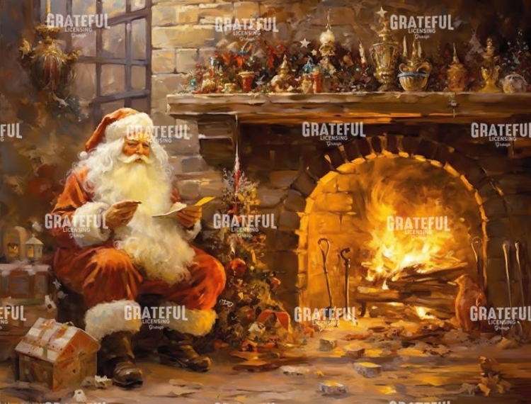Santa by the Fire