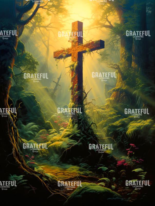 Cross in a Forest