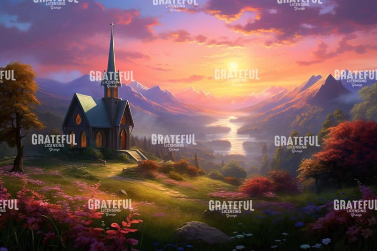 Church at Sunset
