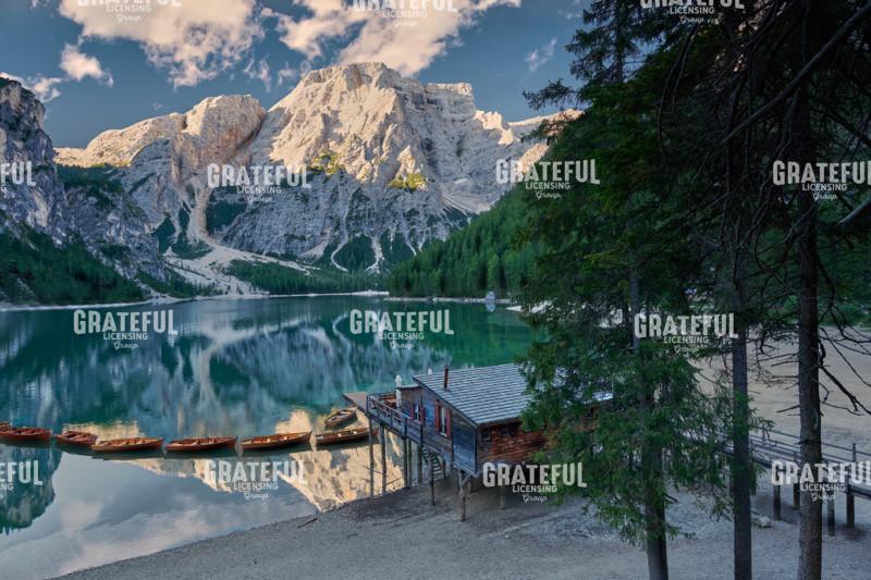 Lago Di Braies Boathouse