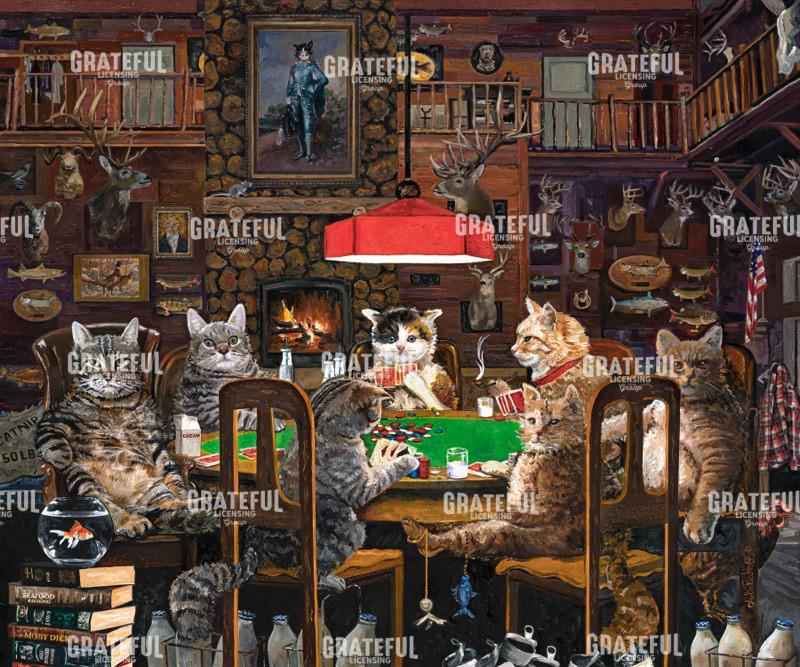 Cats Playing Poker