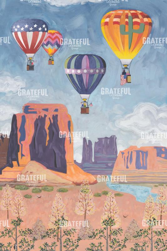 Patriotic Hot Air Balloons