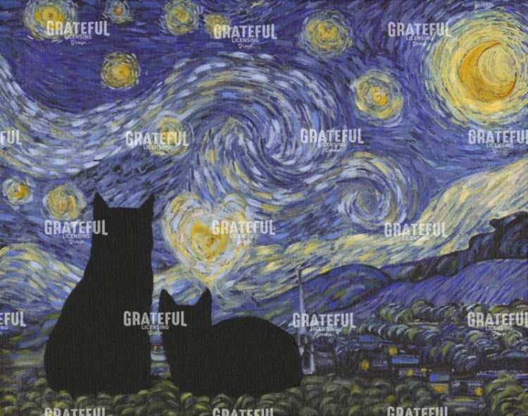 Starry Cat Couple