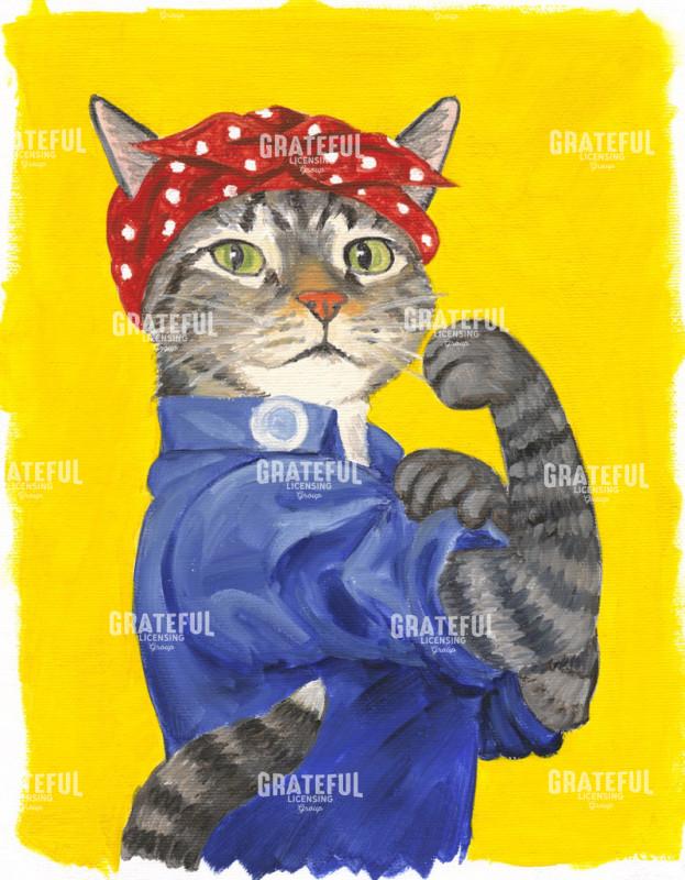 Rosie the Feline Riveter