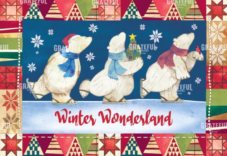 Quilted Bear Trio