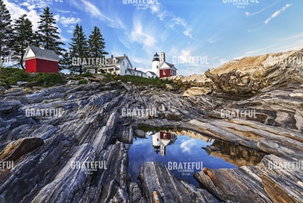 Pemaquid Point Lighhouse in Reflectiont