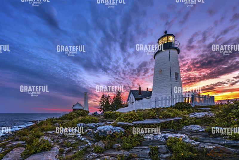 Sunset at Pemaquid Point Lighthouse