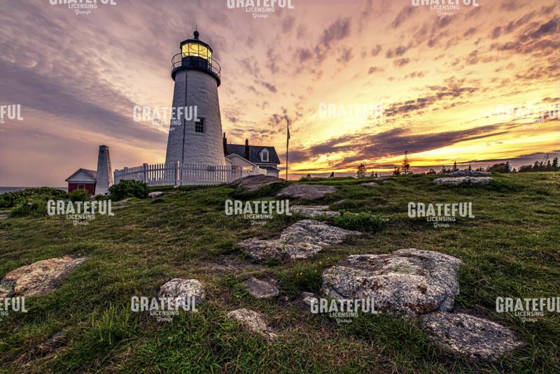 Twilight at Pemaquid Point Lighthouse