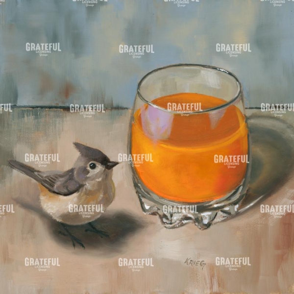 Titmouse With Orange Juice