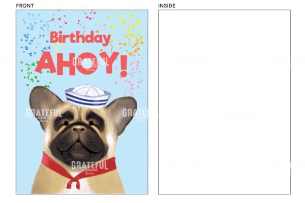 Ahoy Frenchie Card
