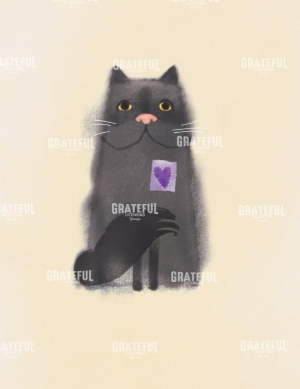 Purple Heart Cat
