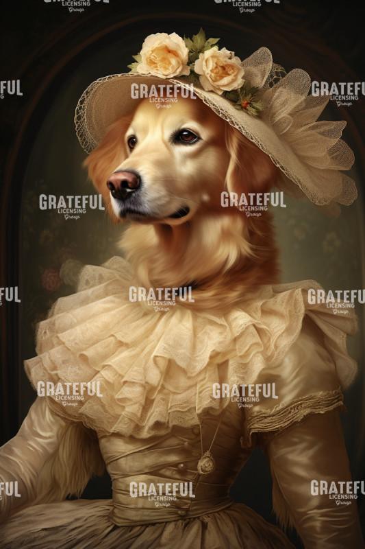 Golden in a Golden Dress