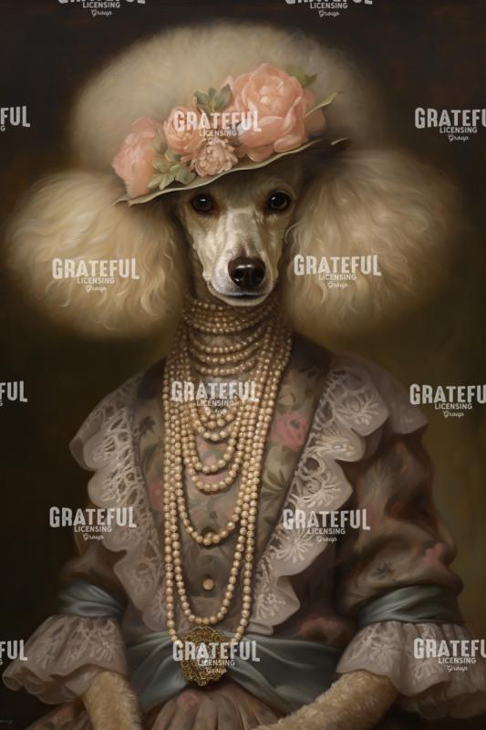 Poodle with Pearls