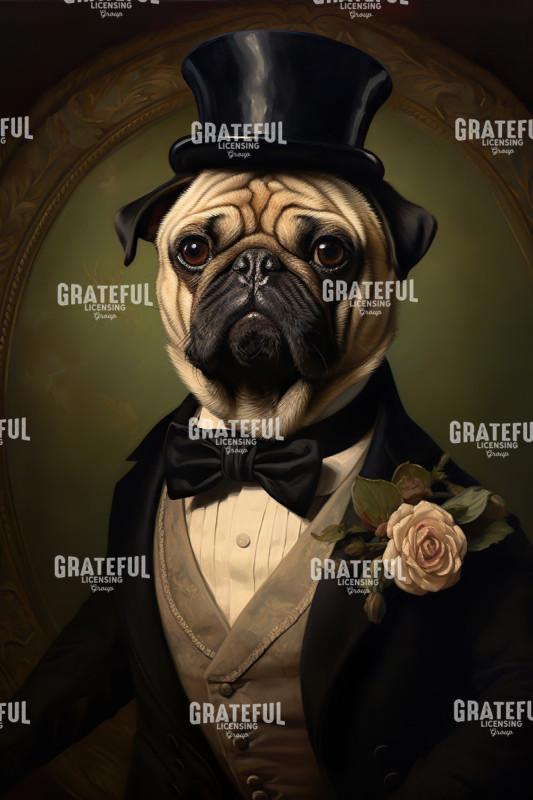 Pug in a Top Hat