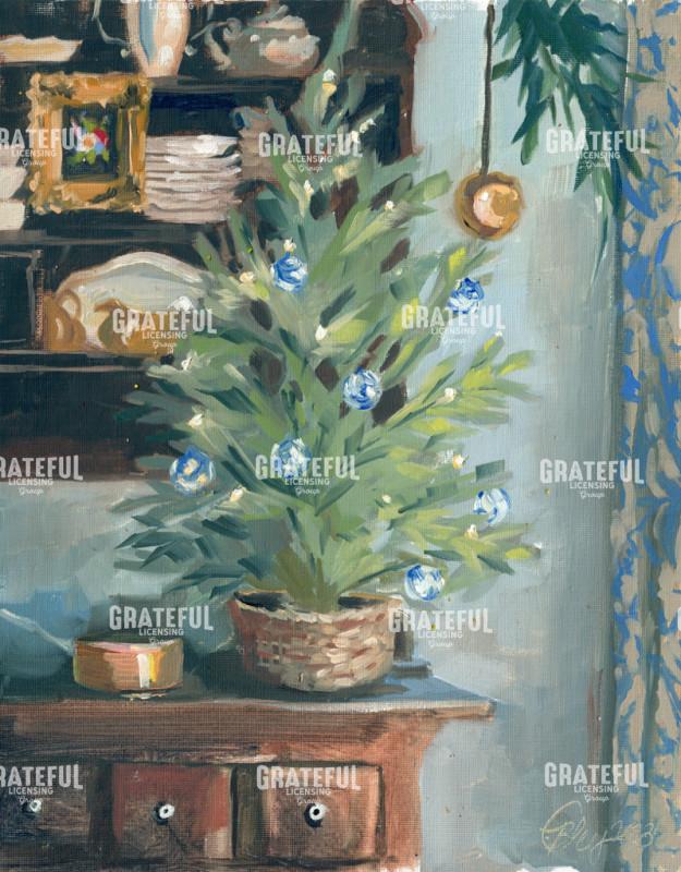 Blue and White Christmas